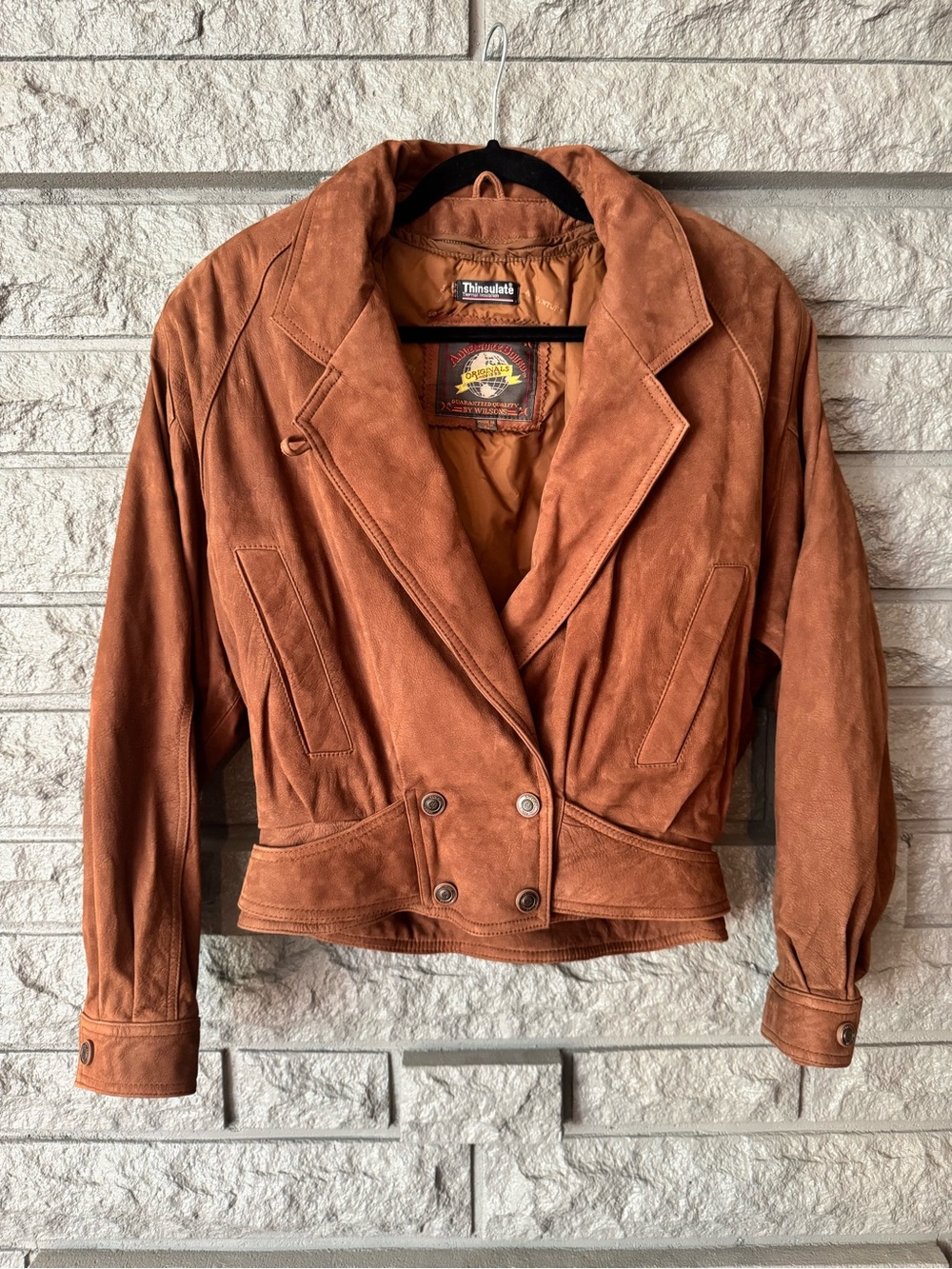 Vintage Wilsons Leather Adventure Bound Moto Jacket Thinsulate S